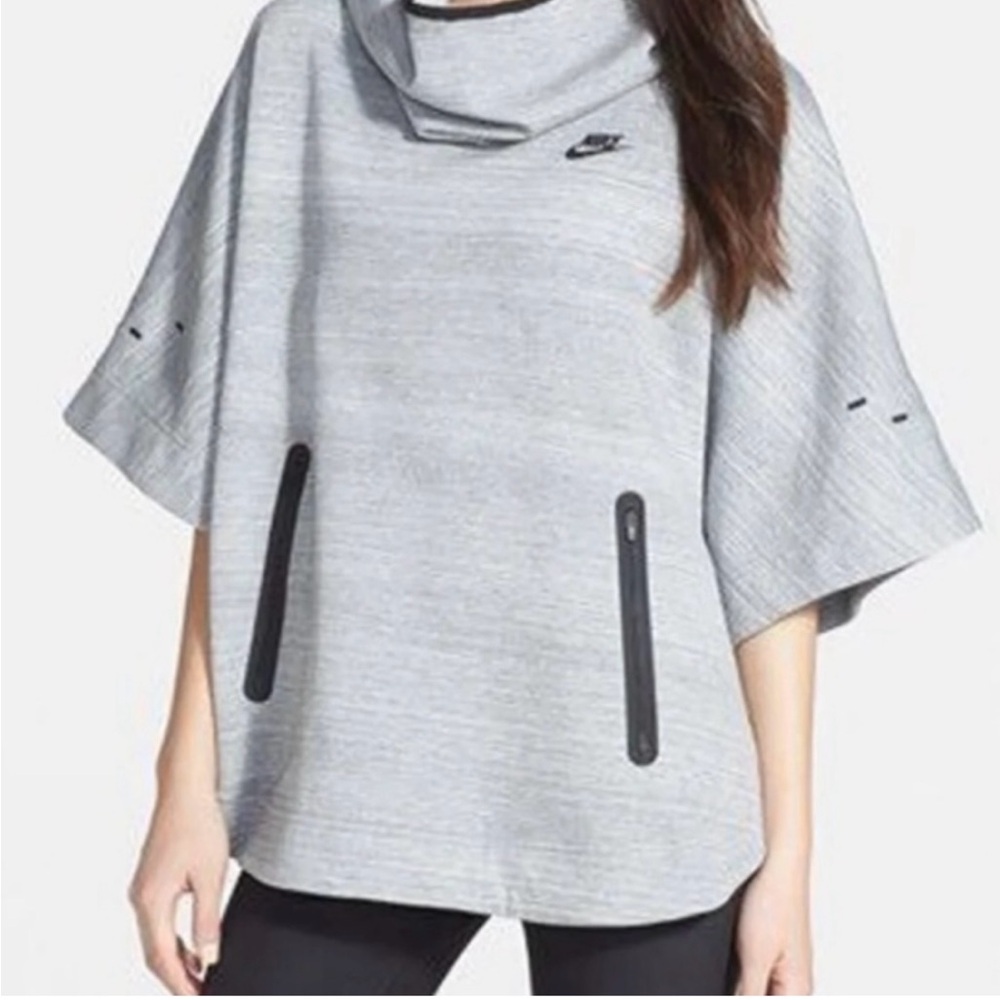 Nike Gray Poncho with Black Accents